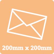 200mm Square White Envelope