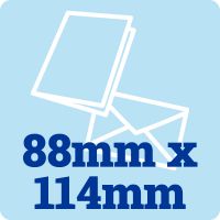 50 x 88mm by 114mm Card Blanks & Envelopes 300gsm