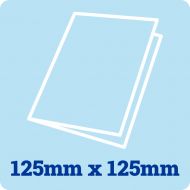 125 Square White Card Blank 250gsm