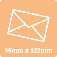 95mm x 122mm White Envelopes
