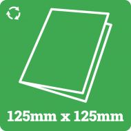 125mm Square Recycled Card Blank