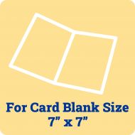50 x 7 by 7 Card Blank Insert Sheets