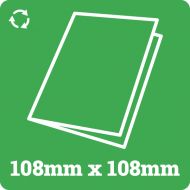 108mm Square Recycled Card Blank