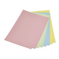 50 x 135 Square Card Blank Mixed Pastel Colours