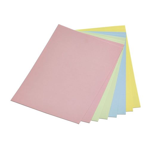 50 x 135 Square Card Blank Mixed Pastel Colours