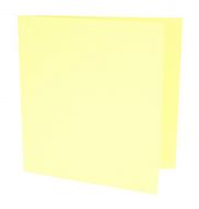 50 x 135 Square Card Blank Pastel Colour - Yellow