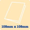 Cream Card Blank 108mm Square 