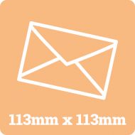 113mm Square White Envelope