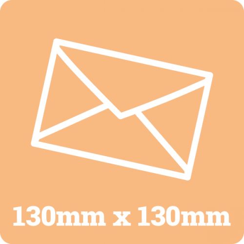 130mm Square White Envelope