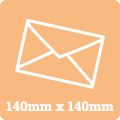 140mm Square White Envelope