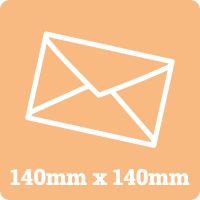 140mm Square White Envelope