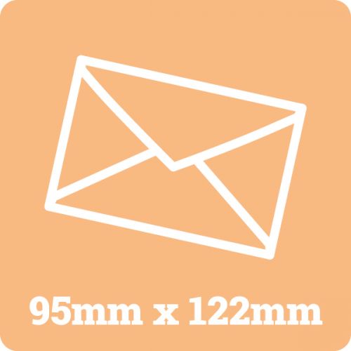 95mm x 122mm White Envelopes