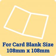 50 x 108mm Square Card Blank Insert Sheets