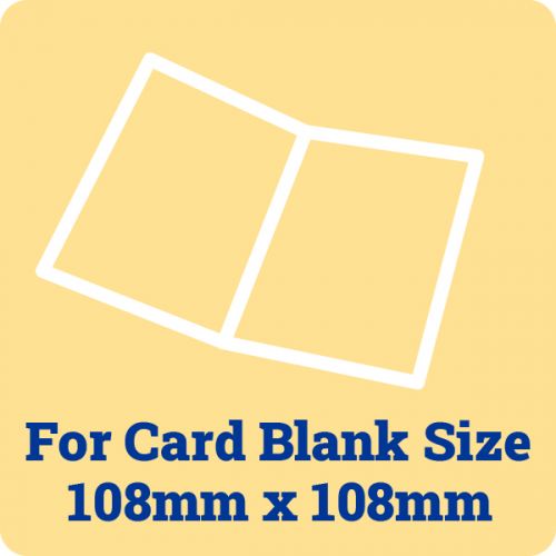 50 x 108mm Square Card Blank Insert Sheets