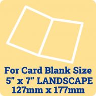 50 x 5 by 7 Landscape Card Blank Insert Sheets