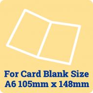 50 x A6 Card Blank Insert Sheets