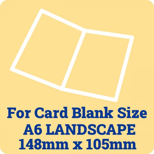 50 x A6 Landscape Card Blank Insert Sheets