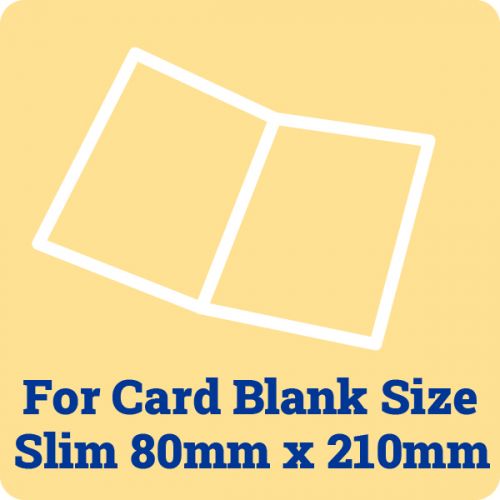 50 x Slim Card Blank Insert Sheets