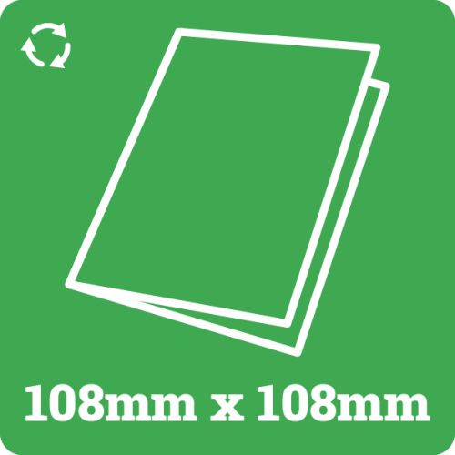 108mm Square Recycled Card Blank