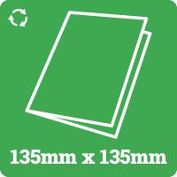 135mm Square Recycled Card Blank