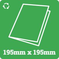 195mm Square Recycled Card Blank